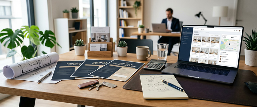 Mandat de vente immobilier simple, exclusif ou semi-exclusif avec agence immobilière