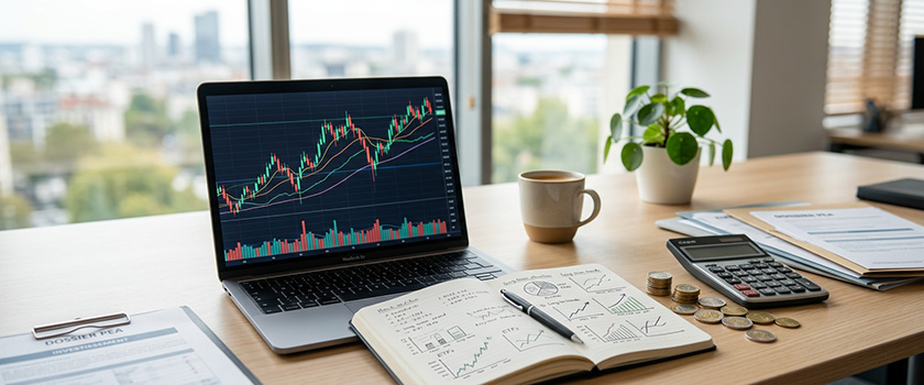 PEA avec investissement en actions, ETF, fiscalité et risque de marché