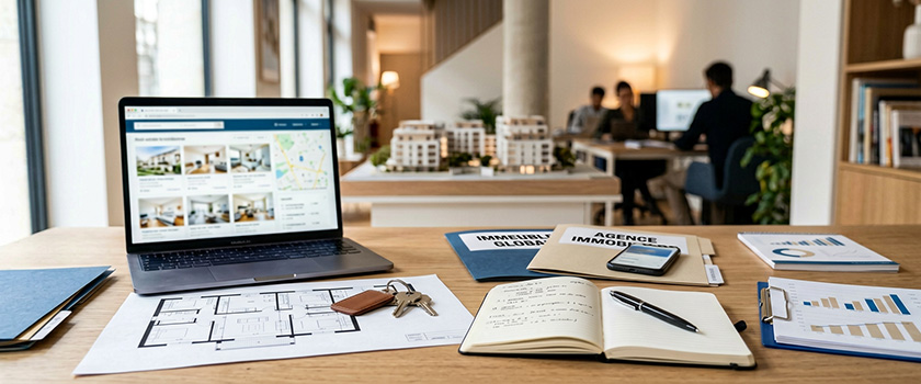 Projet immobilier avec annonces, agence, achat, vente et location