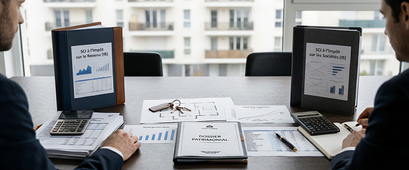 SCI à l’IR ou à l’IS avec conséquences comptables, fiscales et patrimoniales