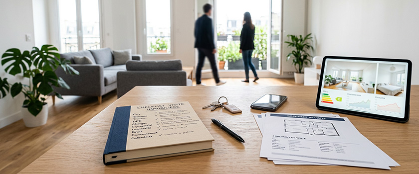 Visite immobilière avec questions à poser avant une offre d’achat